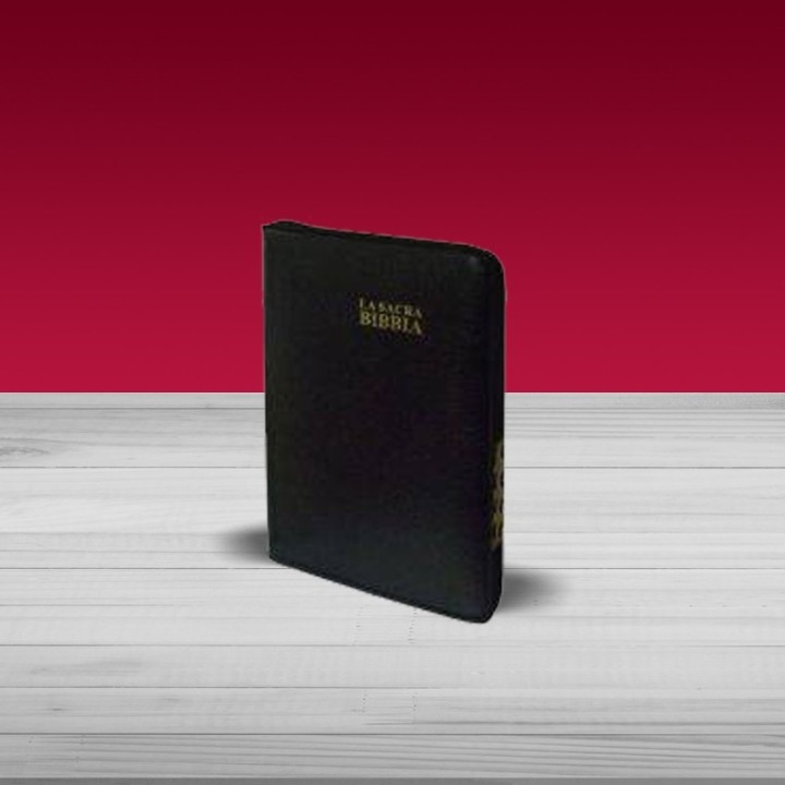 Bibbia Nuova Diodati - E03ZN - Formato mini Nera con cerniera