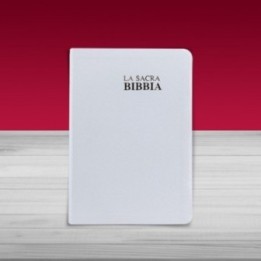 Bibbia Nuova Diodati - A03PBI - Formato medio Bianca  taglio oro con rubrica